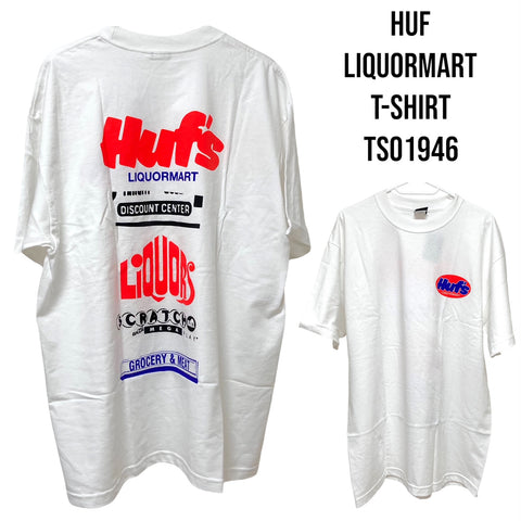 ＜即納品＞HUF ハフ LIQUORMART T-SHIRT リカーマート Tシャツ TS01946