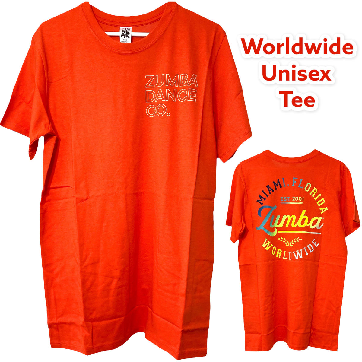 即納品＞Zumba(ズンバ)／Worldwide Tee／ワールドワイドTシャツ／Style #Z3T000030／Color：Orang –  Home Coordinate