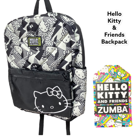 ＜即納品＞Zumba(ズンバ)／X Hello Kitty & Friends Backpack／ハローキティ＆フレンズバックパック／Style #Z3A000065／Color：Bold Black(ボールドブラック)
