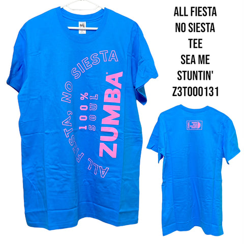 ＜即納品＞Zumba ズンバウェア All Fiesta No Siesta Tee オールフィエスタ ノーシエスタ Tシャツ Z3T000131