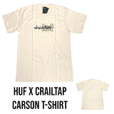 ＜即納品＞HUF ハフ CRAILTAP CARSON T-SHIRT クレイルタップ カーソン T シャツ TS02052