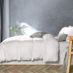 JELLYMONI(ジェリーモニ)◆掛け布団カバー2～3点セット◆100％ウォッシュドコットン／White 100% Washed Cotton Duvet Cover Set, Luxury Soft Bedding Set with Buttons Closure. Solid Color Pattern Duvet Cover