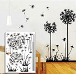 ウォールステッカー◆タンポポ／Hot black dandelion sitting room bedroom wall stickers household adornment wall stickers on the wall