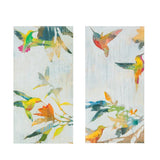 ＜即納品＞Madison Park(マディソンパーク)◆キャンバスアート◆ハチドリデザイン／Hummingbirds' hum Gel Coat Canvas 2 Piece Set