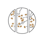 Madison Park(マディソンパーク)◆ウォールアート◆ゴールデン銀杏の葉の金属製の壁の装飾3個セット／Golden Gingko Leaves Metal Wall Decor 3pc Set