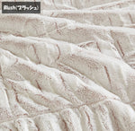 ＜即納品＞Madison Park(マディソンパーク)◆掛け布団2～3点セット◆柔らか起毛フェイクファー◆選べる2色／Gia Back Print Long Fur Comforter Mini Set