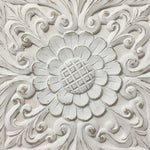 Madison Park(マディソンパーク)◆キャンバスアート◆3D木製マンダラ／Wooden Mandala White 3D Embellished Printed Canvas