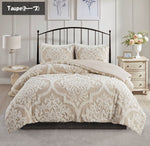 Madison Park(マディソンパーク)◆掛け布団3点セット◆ダマスク柄／Viola 3 Piece Tufted Cotton Chenille Damask Comforter Set