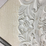Madison Park(マディソンパーク)◆キャンバスアート◆3D木製マンダラ／Wooden Mandala White 3D Embellished Printed Canvas