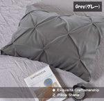 Vailge(ヴェイルジ)◆掛け布団カバー3点セット◆無地◆選べる5色／Vailge 3 Piece Pinch Pleated Duvet Cover with Zipper Closure, 100% 120gsm Microfiber Pintuck Duvet Cover, Luxurious & Hypoallergenic Pintuck Decorative