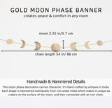 BASE ROOTS(ベースルーツ)◆ガーランド◆ムーンフェーズウォールハンギング／Moon Decor | Gold/Silver Garland Banner(13 Moons)