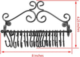 MyGift(マイギフト)◆ジュエリーハンガーラック◆金属製の壁掛け収納◆選べる3色／Wall Mounted Metal Scrollwork Design Jewelry Storage Organizer Rack