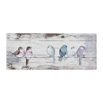 Madison Park(マディソンパーク)◆ウォールアート◆壁装飾 ウォールデコ アニマル バード 鳥 木製板／Perched Birds Hand Painted Wood Plank