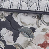 ＜即納品＞Madison Park(マディソンパーク)◆ベッドカバーキルトカバーレット／Mavis Coverlet Floral Print Reverse to Stripe Modern Luxe