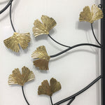 Madison Park(マディソンパーク)◆ウォールアート◆ゴールデン銀杏の葉の金属製の壁の装飾3個セット／Golden Gingko Leaves Metal Wall Decor 3pc Set