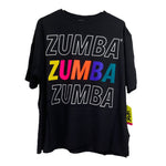 ＜即納品＞Zumba(ズンバ)／Zumba Zumba Tee／ズンバティー／Style #Z1T000171／Color：Bold Black(ボールドブラック)