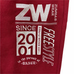 ＜即納品＞Zumba(ズンバ)◆Dance Co. Side Snap Sweatpants／サイドスナップスウェットパンツ／Style #Z3B000002／Color：Brick Red(ブリックレッド)