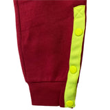 ＜即納品＞Zumba(ズンバ)◆Dance Co. Side Snap Sweatpants／サイドスナップスウェットパンツ／Style #Z3B000002／Color：Brick Red(ブリックレッド)