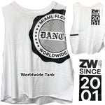 ＜即納品＞Zumba(ズンバ)／Worldwide Tank／ワールドワイドタンク／Style #Z1T000016／Color：Wear It Out White(ウェアイットアウトホワイト)