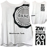 ＜即納品＞Zumba(ズンバ)／Worldwide Tank／ワールドワイドタンク／Style #Z1T000016／Color：Wear It Out White(ウェアイットアウトホワイト)