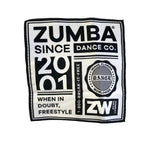 ＜即納品＞Zumba(ズンバ)／Dance Crop Top／ダンスクロップトップ／Style #Z1T000024／Color：Wear It Out White(ウェアイットアウトホワイト)