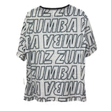 ＜即納品＞Zumba(ズンバ)／In Motion Top／インモーショントップ／Style #Z1T000064／Color：Wear It Out White(ウェアイットアウトホワイト)