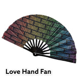 ＜即納品＞Zumba(ズンバ)／Love Hand Fan／ラブ扇子／Style #Z0A000034／Color：Bold Black(ボールドブラック)／サイズ：One Size
