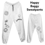 ＜即納品＞Zumba(ズンバ)／Happy Baggy Sweatpants／ハッピー バギー スウェットパンツ／Style #Z1B000194／Color：Wear It Out White(ウェアイットアウトホワイト)