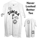 ＜即納品＞Zumba(ズンバ)／Never Looked Better Tee／ネヴァー・ルック・ベター・ティー／Style #Z3T000101／Color：Wear It Out White(ウェアイットアウトホワイト)