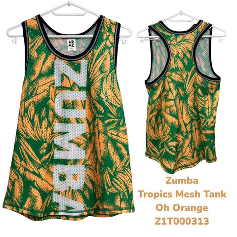 ＜即納品＞Zumba ズンバ Tropics Mesh Tank トロピクス メッシュ タンク Z1T000313