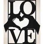 ＜即納品＞StickerBrand(ステッカーブランド)◆ウォールステッカー◆愛と心の手 愛 Vinyl Wall Decal Sticker Heart Hands With Love #5443